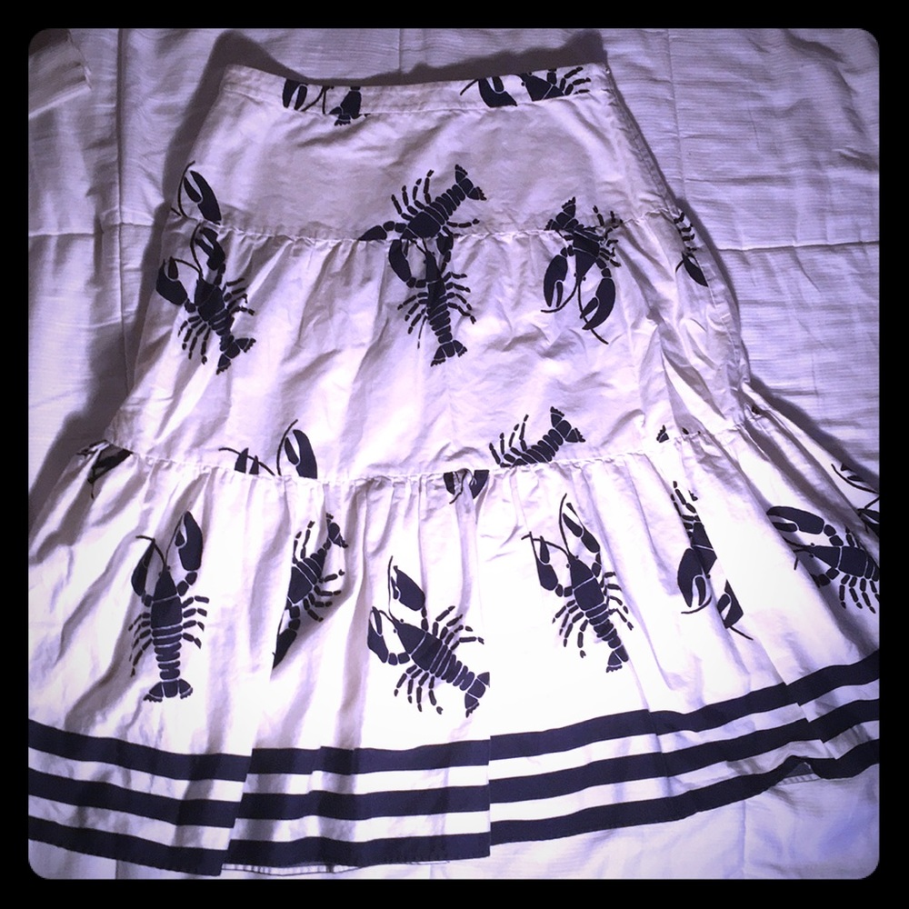 J crew size 2 lobster skirt